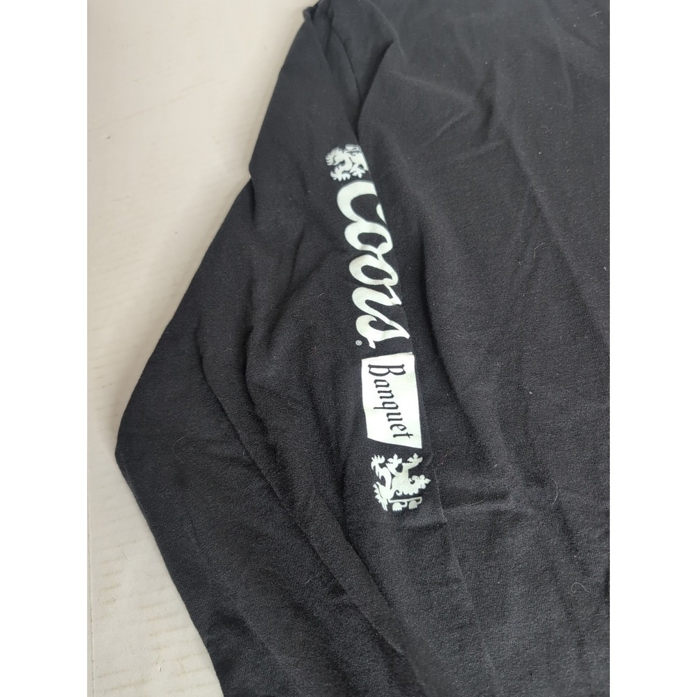 Mens Large Coors X Banquet Protect Our Protectors Tee Shirt Black Long Sleeve - Picture 3 of 5